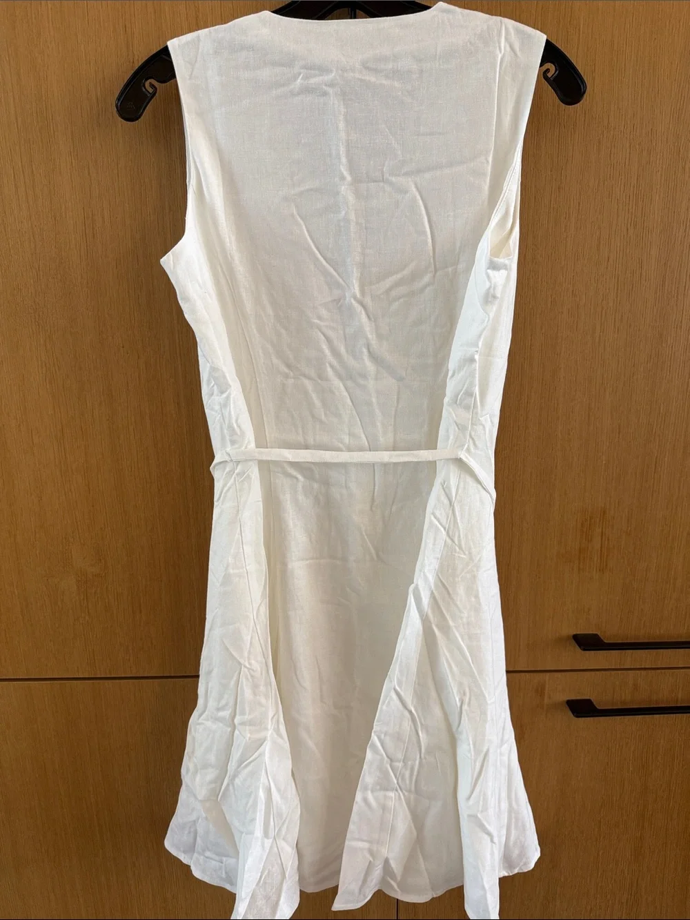 Ann Taylor Linen Blend Flare Dress In White Color Womens size 2 NWT - Picture 7 of 9